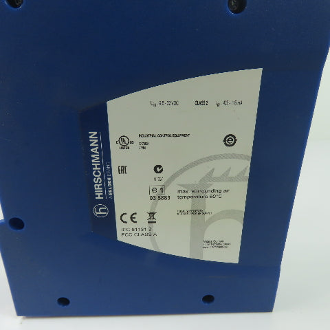 Hirschmann SPIDER II 8TX Rail Mount Ethernet Switch 24V