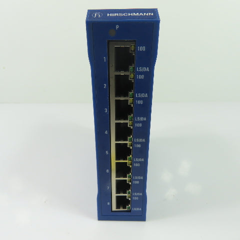 Hirschmann SPIDER II 8TX Rail Mount Ethernet Switch 24V