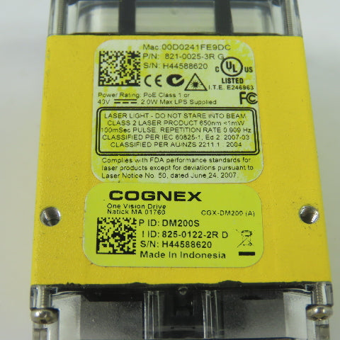Cognex DM200S DataMan 200S Barcode Reader Scanner 43V PoE Class 1