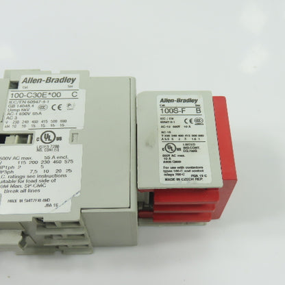 Allen-Bradley 100S-C30EJ31C 3-Pole Safety Contactor 24VDC Coil 600V 55A Ser C