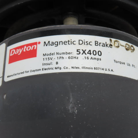Dayton 6Z818A 1/6HP AC Gearmotor 115/230V 1Ph 30RPM 58.3:1 Ratio With Brake