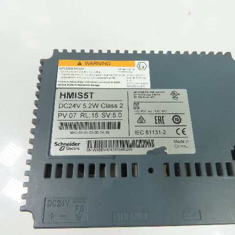 Schneider Electric HMIS5T HMI STU Rear Panel Module Box 24VDC
