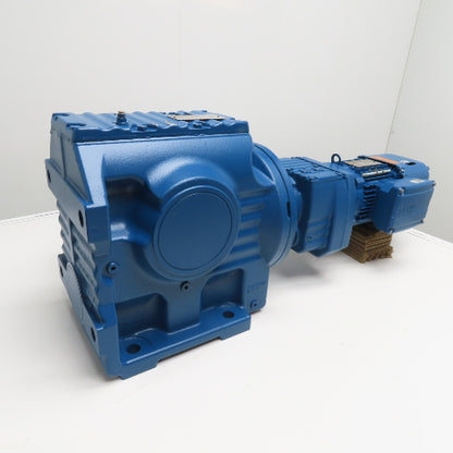 SEW S87 R57 DRN80MK4/BE1HR 0.75HP Multi Stage Gearmotor 230/460V 7.9RPM 222 :1