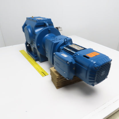 SEW K87 R57 DRN90S4/BE2HR/DH 1.5HP Multi Stage Gearmotor 230/460V 11RPM 158:1