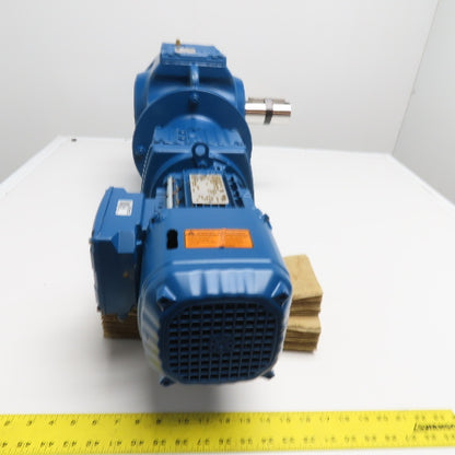 SEW K87 R57 DRN90S4/BE2HR/DH 1.5HP Multi Stage Gearmotor 230/460V 11RPM 158:1