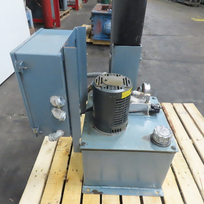 Dynisco 12 Gallon Hydraulic Power Unit 2HP 3Ph 230/460V W/ Accumulator