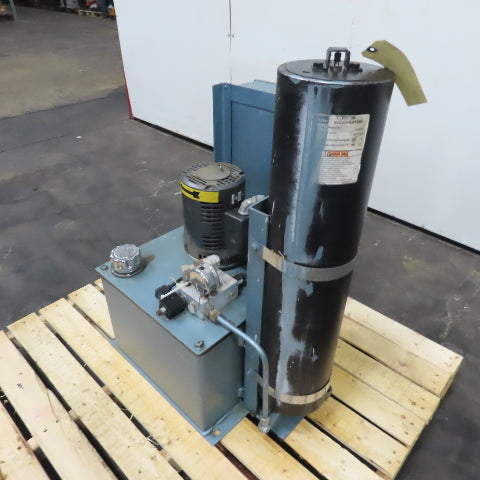 Dynisco 12 Gallon Hydraulic Power Unit 2HP 3Ph 230/460V W/ Accumulator