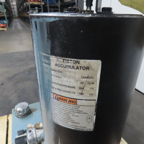 Dynisco 12 Gallon Hydraulic Power Unit 2HP 3Ph 230/460V W/ Accumulator