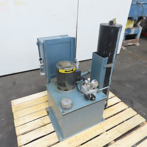 Dynisco 12 Gallon Hydraulic Power Unit 2HP 3Ph 230/460V W/ Accumulator
