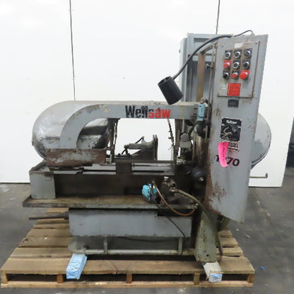 Wellsaw 1270 15" Auto Vise x 17" Frame 3Hp Powerfeed Horizontal Band Saw