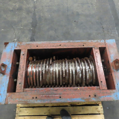 Industrial Single Shaft Waste Shredder Crusher 29-1/2" x 17" Top Intake