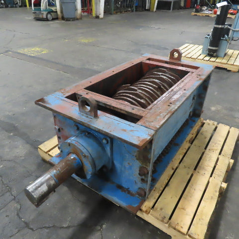Industrial Single Shaft Waste Shredder Crusher 29-1/2" x 17" Top Intake