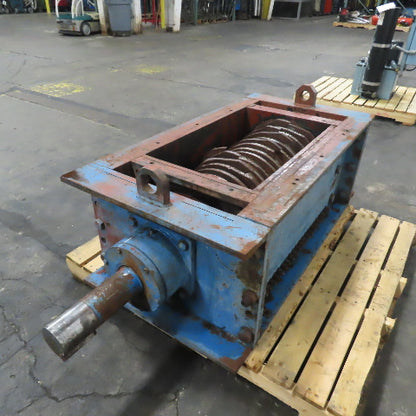 Industrial Single Shaft Waste Shredder Crusher 29-1/2" x 17" Top Intake