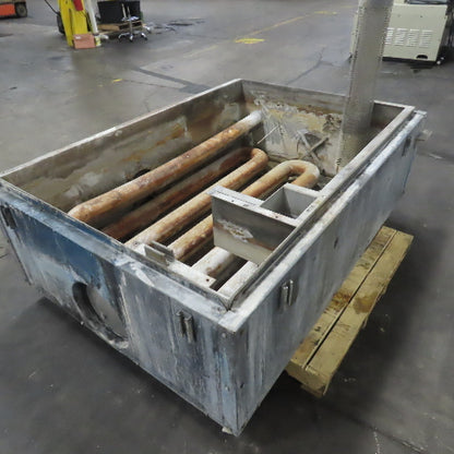 300 Gallon Stainless Steel Heater Tank W/ Eclipse TFB075 Tube Firing Burner