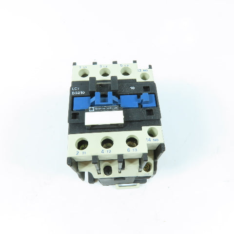 Telemecanique LC1 D3210 3-Pole Contactor 120V 60Hz Coil 50A 600VAC Max 3Ph 1NO