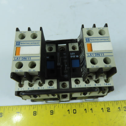 Telemecanique LC2D1211 3-Pole Reversing Contactor 120V 60Hz Coils 25A 600VAC Max