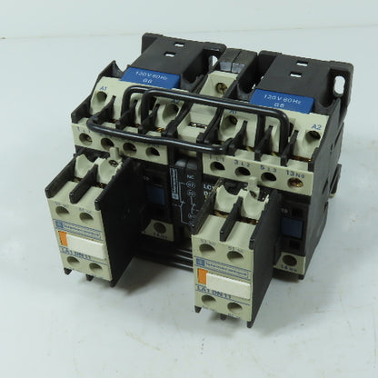 Telemecanique LC2D1211 3-Pole Reversing Contactor 120V 60Hz Coils 25A 600VAC Max