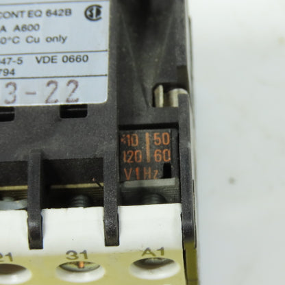 AEG SH04 Control Relay Contactor 120V 60Hz Coil 16A 600VAC Max 22Z