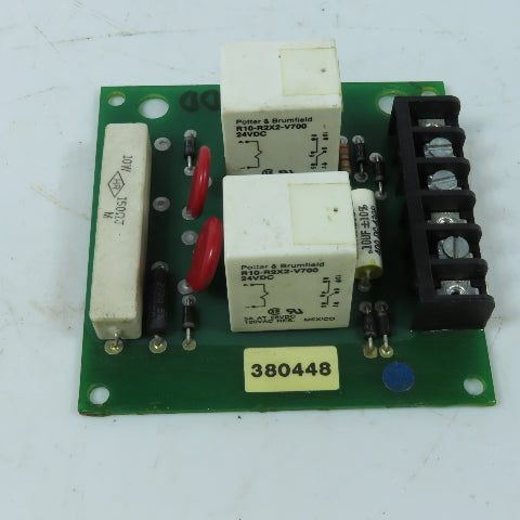 364286 Dual Relay Circuit Board Assembly 24VDC 5A 6-Terminal Strip