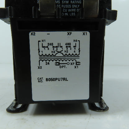 Micron B050PU7RL ImperviTRAN Control Transformer 50VA 240/480V Pri. 24V Sec.