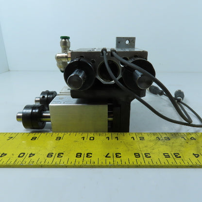 Parker P5T-J020SHSE025 Short Stroke Thruster Guided Air Cylinder X-Y 25mm Stroke