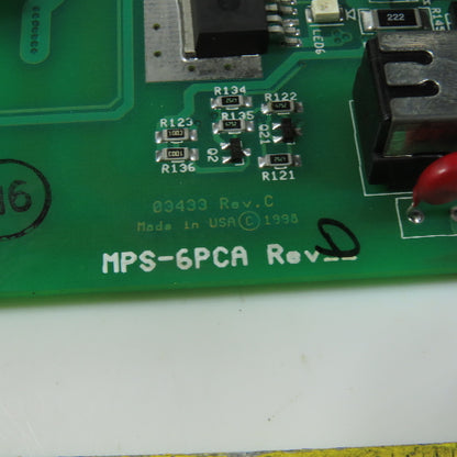 Notifier 03433 MPS-6PCA Fire Alarm Panel Main Power Supply Board 120/240VAC