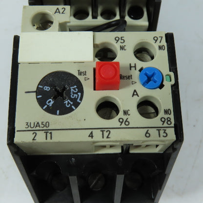 Siemens 3TB41 Motor Starter Contactor 120V 60Hz Coil 8-12.5A Overload Relay