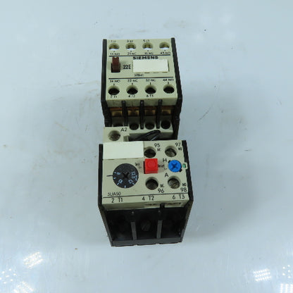Siemens 3TB41 Motor Starter Contactor 120V 60Hz Coil 8-12.5A Overload Relay
