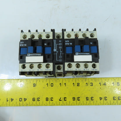Telemecanique LC2D1211 3-Pole Reversing Contactor 120V 60Hz Coils 25A 600VAC