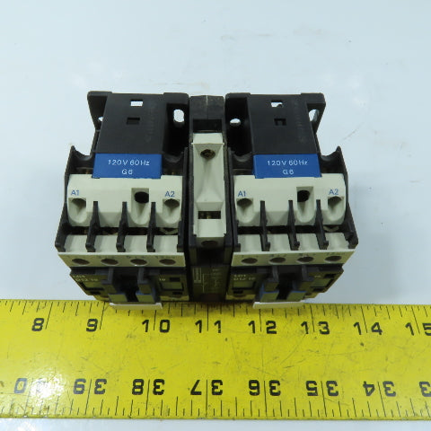 Telemecanique LC2D1211 3-Pole Reversing Contactor 120V 60Hz Coils 25A 600VAC