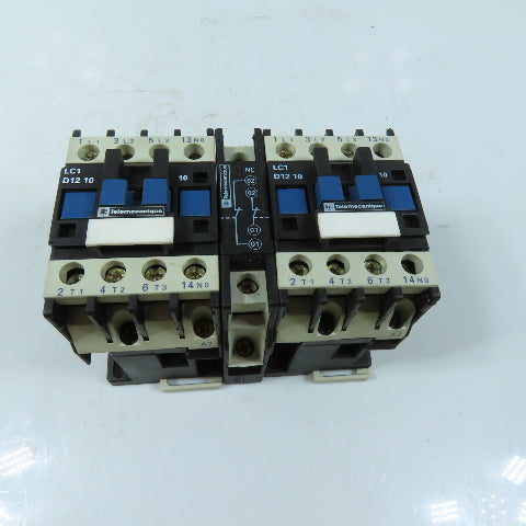 Telemecanique LC2D1211 3-Pole Reversing Contactor 120V 60Hz Coils 25A 600VAC