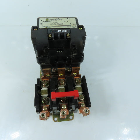 Square D 8536SEG1S Motor Starter NEMA Size 3 120V Coil 90A 600VAC Max 3Ph
