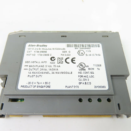Allen-Bradley 1734-OB8E Point I/O 8-Point 24VDC Output Module Ser C FW 3.022