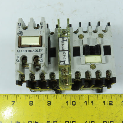 Allen-Bradley 100-A09NJ3 Reversing Contactor Assembly 24V 60Hz Coils 9A 600VAC
