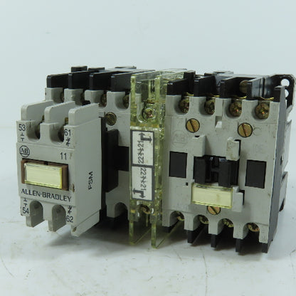 Allen-Bradley 100-A09NJ3 Reversing Contactor Assembly 24V 60Hz Coils 9A 600VAC