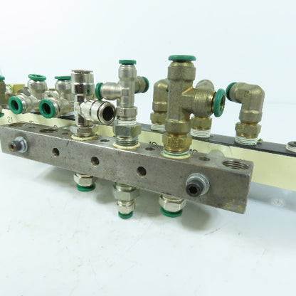 18 Port Outlet Parallel Port Distribution Air Water Manifold 3/8" NPT