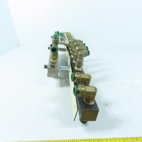 18 Port Outlet Parallel Port Distribution Air Water Manifold 3/8" NPT