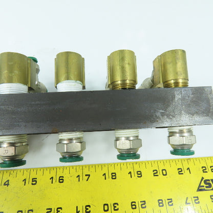 18 Port Outlet Parallel Port Distribution Air Water Manifold 3/8" NPT