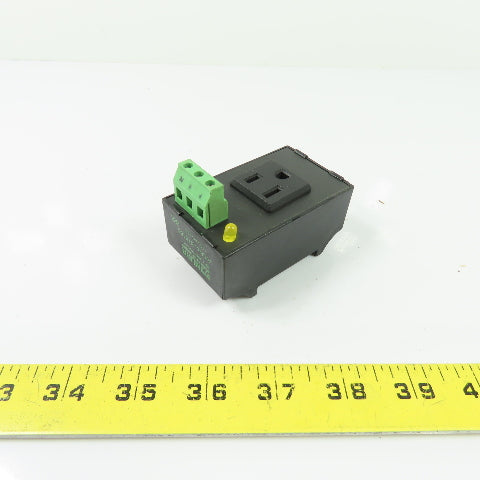 Murrelektronik 676166 110VAC 15A DIN Rail Mount Outlet Receptacle
