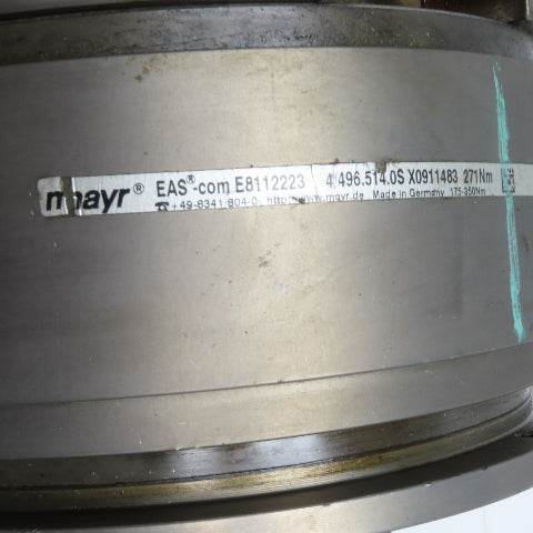 mayr 4/496.514.0S E8112223 EAS-com Torque Limiting Clutch 175-350Nm 271Nm