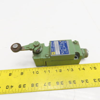 Square D C054 C54B2 Class 9007 Precision Limit Switch Roller Lever 600V
