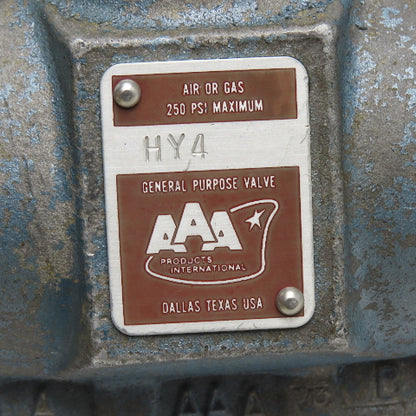 AAA Products HY4 Manual Spool 5/2 Way Air Gas Valve 250 PSI Max 1/2" NPT