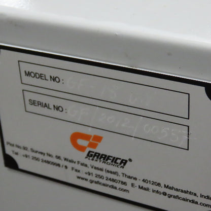 Grafica Flextronica GF-15 U.V nano-uv 18" Tabletop UV Dryer 220V 3Ph 0-6Mt/Min