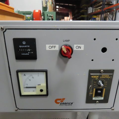 Grafica Flextronica GF-15 U.V nano-uv 18" Tabletop UV Dryer 220V 3Ph 0-6Mt/Min