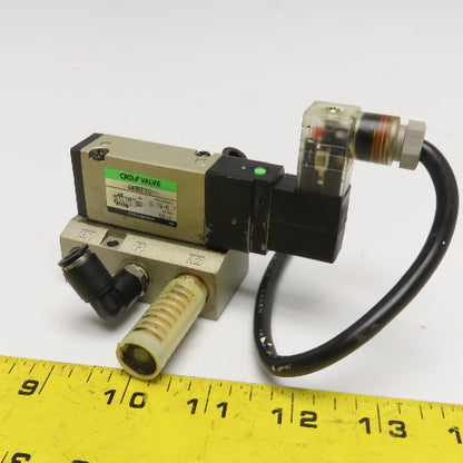 CKD Corporation 4KB210 Solenoid Valve 24VDC 0.15-0.7 MPa Base Mounted