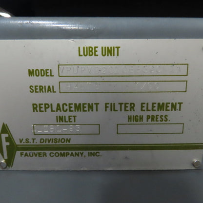 Fauver VPUPVB2010B300M1A 45 Gallon Hydraulic Power Unit 10HP 230/460V 3Ph