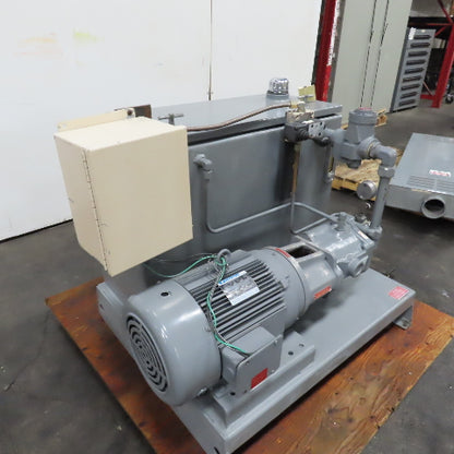 Fauver VPUPVB2010B300M1A 45 Gallon Hydraulic Power Unit 10HP 230/460V 3Ph