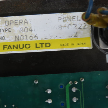 Fanuc A04B-0068-C222 CNC Machine Operator Interface Control Panel Keypad