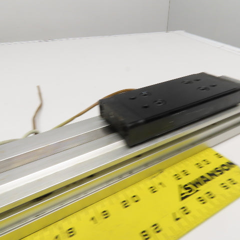 Rodless Pneumatic Linear Cylinder Actuator Profile Rail 24" Stroke