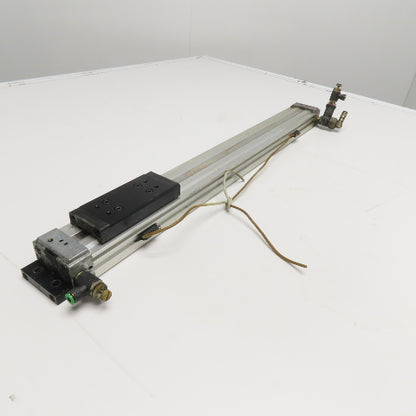 Rodless Pneumatic Linear Cylinder Actuator Profile Rail 24" Stroke